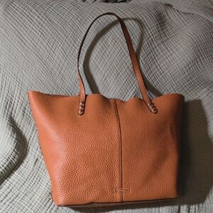 Rebecca Minkoff brown Pebbled Leather Tote